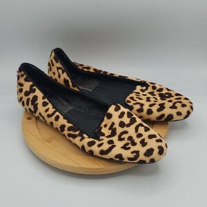Dolce Vita Nariko Real Fur Cow Hair Flats Loafers Slip On Women’s Size 9.5